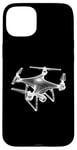 Coque pour iPhone 15 Plus Drone 3D Wireframe - Drone volant vintage amateur de pilote