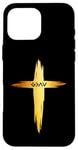 Coque pour iPhone 16 Pro Max Croix chrétienne « God is Faithful For All Seasons » pour homme et femme