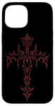 iPhone 15 Mall Goth Grunge Aesthetic Gothic Cross Case