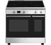 SMEG CX92IM 90 cm Electric Induction Range Cooker - Stainless Steel & Black, Stainless Steel