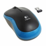 Logitech M185 Wireless Notebook Mouse USB Nano Receiver Black/Blue