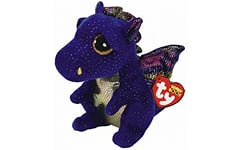 Ty Beanie Boos 6" Saffire Dragon, Perfect Plush!