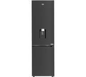 BEKO CNG5603DVPZ 70/30 Fridge Freezer - Black Steel, Black