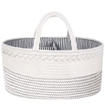 Baby Diaper Caddy Organizer Storage Basket White&black