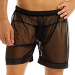 Boxer En Maille Transparente Pour Hommes,Sous-Vêtements Transparents,Shorts De Bain,Vêtements De Plage D'été,Lingerie Pour Hommes