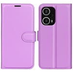 Xiaomi Poco F5 5G - Læder cover / pung - Lilla