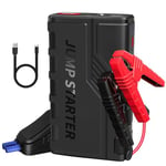 KUKUPOW Booster Batterie Voiture 1500A (Jusqu'à 7.0L Essence ou 5.5L Gazole),Démarreur de Voiture 12V Jump Starter Demarreur de Voiture Chargeur Batterie Voitures avec Pinces de Sûreté Intelligentes