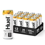 Huel Daily A-Z Vitamins | Pineapple & Mango Sparkling Multivitamin Energy Drink | Made with Real Fruit | Low Calorie | Caffeine Boost (12x 330ml Cans)