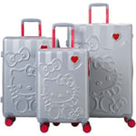 Valise Hello Kitty  Set de 3 valises Rigides DOKI SILVER