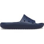 Crocs Unisex Classic Slide v2 Sandal, Navy, 5 UK