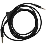 Hemobllo Game Headphone Cable Earphones Headset Conversion Line Replacement Wire with Button Compatible for A10 Black