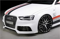 Rieger Tuning 00099136 DTM centersplitter ABS-plast kolfiber-look till 00055540/1/2/3/4/5/6/7