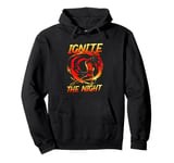 Women Fire Spinner Ignite The Night Fire Spinning Pullover Hoodie