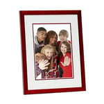 Deknudt Frames S292S4-10.0X15.0 Cadre Photo avec Double Passe-Partout S292K4 Bois Rouge 10 x 15 cm