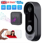 Wireless Smart Video Doorbell WiFi Security Camera Bell Phone Door Ring Intercom