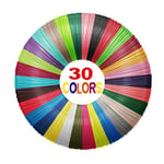 Yungden 3D Pen Filament PLA, 30 Colors 1.75mm 3D Printing Filament Refills, Diameter Tolerance±0.02mm, Total 90 Meters, 3D Pen Colours for Jandi, LIHUACHEN, MYNT3D, SCRIB3D, Yummici, WGP Pens