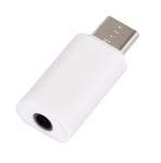 iLike AX6 USB-C (Type-C) - 3.5mm Audio Nais AUX-adapteri Valkoinen (OEM)