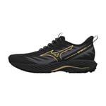 Mizuno Wave Rider GTX 2 Storl. 46½ (Herr) Svart - Mångsidig Löparskor för Daglig Träning - Handla nu på Loparshop.se!