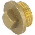 Bouchon laiton male 20 x 27 mm 3/4" CAP VERT