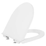 Duravit - Abattant wc N°1 Compact blanc, avec fermeture automatique, charnières en acier inoxydable