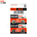 4 X Maxell Alcaline LR44 Piles 1.5V A76 AG13 303 357 L1154 SR44 Paquet De 2