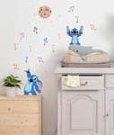 Stitch Music, Disney, stickers, muraux, stickers mural, decoration murale, chambre d'enfant - 50x70 cm