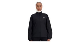 Veste coupe vent new balance sport essentials noir femme