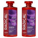 2x Farmona Radical Shampoo Oily Greasy Hair Normalising 400ml