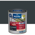 RIPOLIN Peinture pour Fer Extérieur - Gris Anthracite Brillant, 0,5L