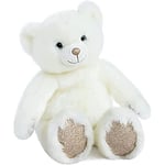 Doudou et Compagnie - Gros Ours En Peluche Paillettes - 120 cm - Blanc - Ours Collection - DC3416