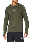 Nike ATM M NK GFA FLC LS CRW II T-Shirt à Manches Longues Homme, Cargo Khaki/(Khaki) (no Sponsor), FR : S (Taille Fabricant : S)