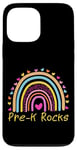 iPhone 13 Pro Max First Day Of Pre-K Rocks Teacher Rainbow Case