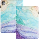 Housse Tablette Pour Ipad Pro (2024) 11.0 Pouces Pu+Tpu Matérielle Coque Ipad Pro 11 Pouces Fonction Support Housse Ipad Pro 11 Pouces Peinture À L'huile