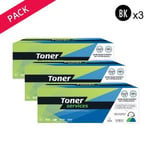 Compatible Ricoh Pack 3 Toners Noir 406837 (RT1200B)