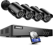 ANNKE 8 Channel Outdoor Security CCTV Camera System with Smart Human & Vehicle &