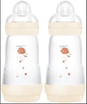 MAM Easy Start Self Sterilising Anti-Colic Baby Bottle Pack of 2 Design May Vary