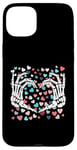 iPhone 15 Plus Skeleton Hand Heart Funny Bones Valentine's Day Men Women Case