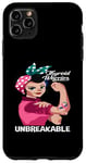 Coque pour iPhone 11 Pro Max Warrior Ruban incassable pour la sensibilisation au cancer de la thyroïde