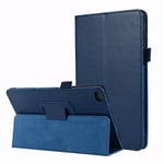 Housse nouvel Apple iPad 10,2 2019 Wifi - 4G/LTE bleu foncé avec Stand - Etui coque bleu de protection tablette New iPad 10.2 pouces - accessoires pochette XEPTIO case