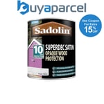 Sadolin 5028825 Superdec Opaque Wood Protection Super White Satin 1 litre SAD502