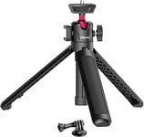 UURig MT-16 Tripod Extendable 4 Levels Adjustment Sections Stretch,Mini Tripod 360° Metal Ballhead w Cold Shoe Tripod for Camera/Phone Holder black