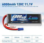 Zeee 3S Lipo Battery 6000mAh 11.1V 120C Soft Case RC Battery with EC5 Connector