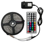 Ruban à LED RGB 5050 SMD, Ruban Flexible, LED Bande Lumineuse RGB 5M 10M 15M Bande Diode DC 12V + Télécommande + Adaptateur (Waterproof, 15M Full Set)