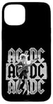 Coque pour iPhone 15 Plus AC/DC Stacked Logo Angus Young Photo par Michael Putland