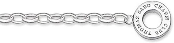 Thomas Sabo Women Charm Anklet Classic Charm Club 925 Sterling Silver X0034-001