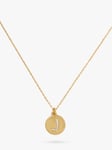 kate spade new york Mini Initial Pave Cubic Zirconia Pendant Necklace