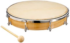 FUZEAU - 578 - Tambourin en bois avec peau naturelle - Ø 30 cm - Laisse entendre des sons rythmés