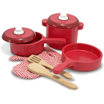 Melissa & Doug Wooden Toy Kitchen Accessory Set Pretend 31 x 31 x 13 cm (12610)