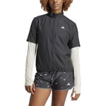 adidas Femme Run It Short Sleeve Jacket, black, XS