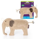 TOMMI Naturel Only-Elephant Jouet Peluche pour Chiens Fabriqué De Matériaux 1 PC